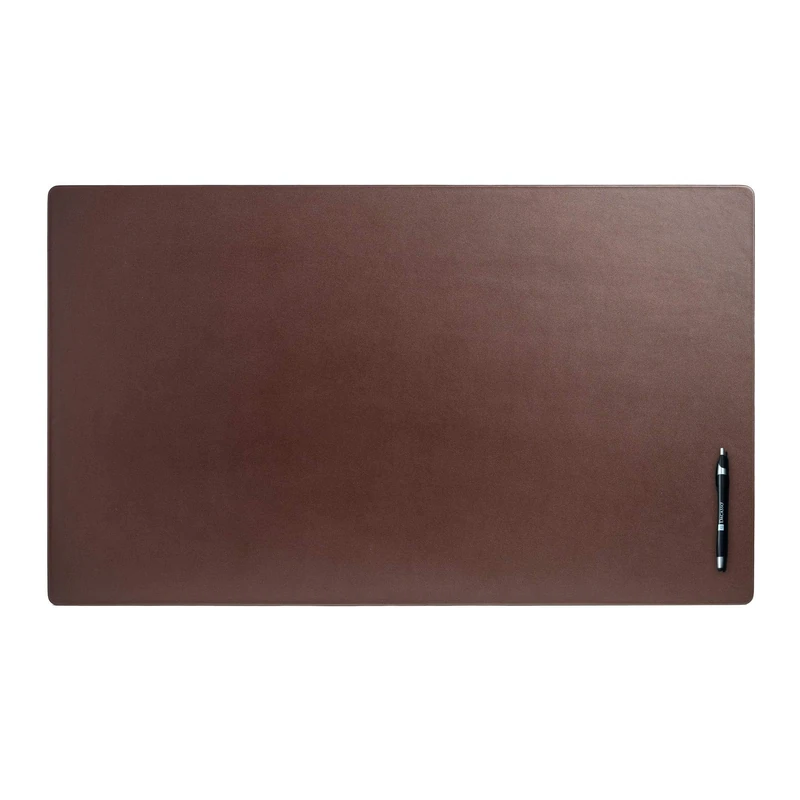 Dacasso Desk Pad, Leather, Chocolate Brown