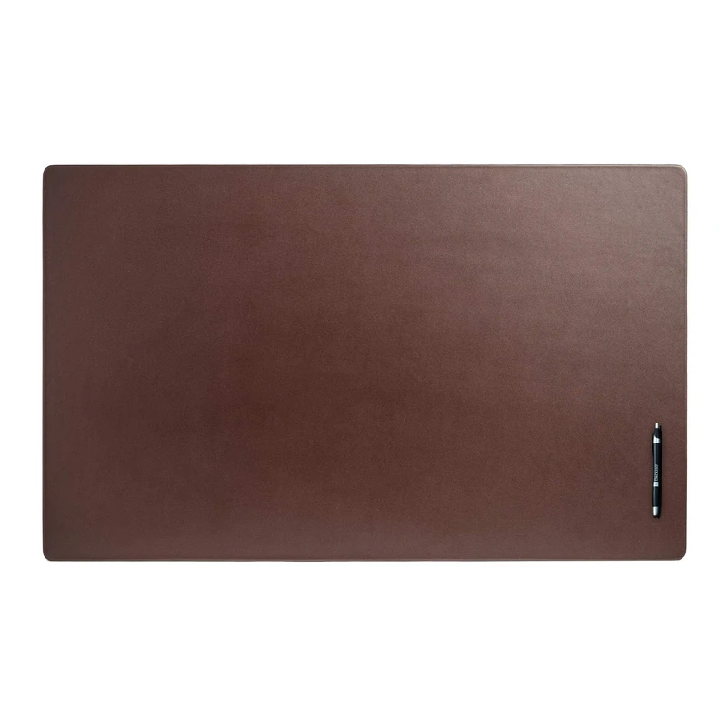 Dacasso Leather Desk Mat Without Rails, Chocolate Brown, 96.52 x 60.96 x 0.64 cm