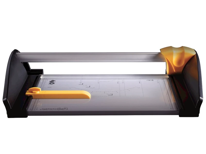 Fellowes Atom A3 Paper Cutter Guillotine - 46CM Cutting Length Guillotine Paper Cutter - 30 Sheet Capacity - Ideal for Large Office Use - Silver/Black