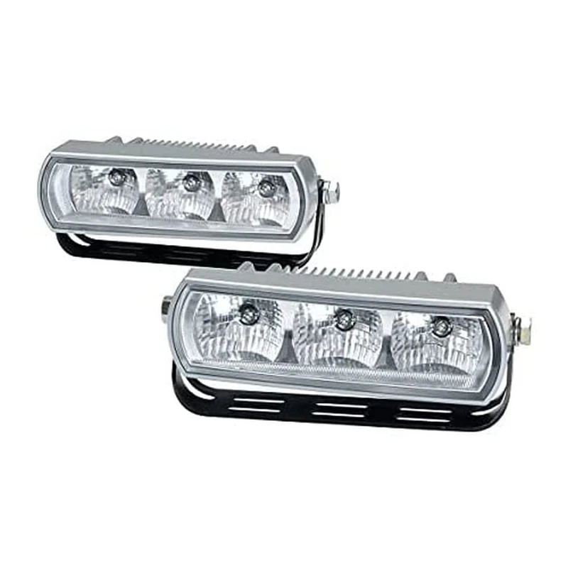 HELLA 2PT 009 496-801 LED-Daytime Running Light Set - 24/12V - mounting - Lens Colour: Crystal clear - Cable: 1800mm - Vehicle Front - Set