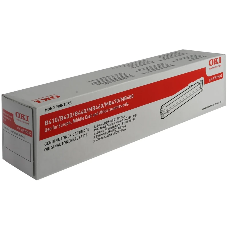 OKI Laser Toner Cartridge Page Life 3500pp Black Ref 43979102