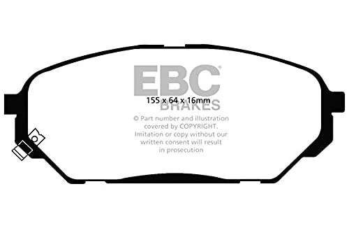 EBC Brakes DP61813 Green stuff Brake Pads 6000er-Serie