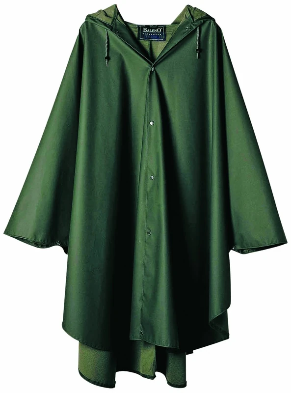 Baleno Men's Ouragan Rain Poncho - khaki,L/XL