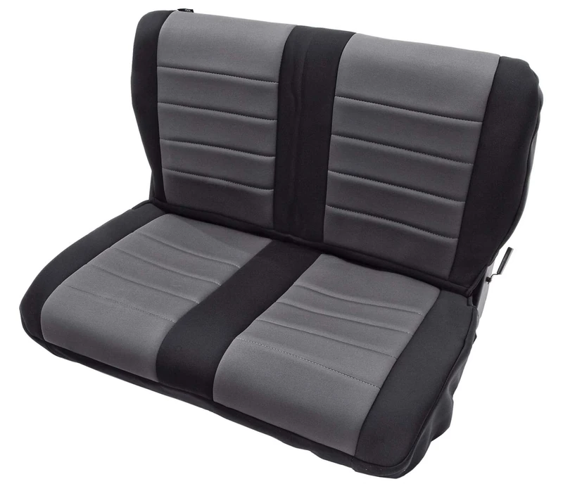 Rugged Ridge 13262.09 Seat Cover, Rear, Neoprene Gray; 80-95 Jeep CJ/Wrangler YJ