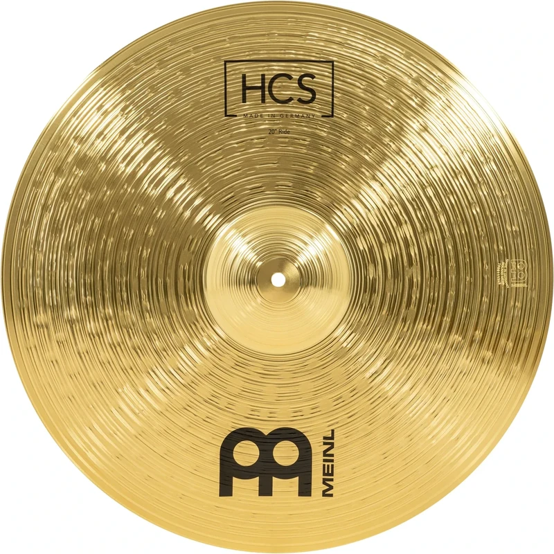 Meinl Cymbals HCS Ride Cymbal 20 inch (Video) for Drum Set (50,80cm) Traditional Finish Brass, Made in Germany (HCS20R)