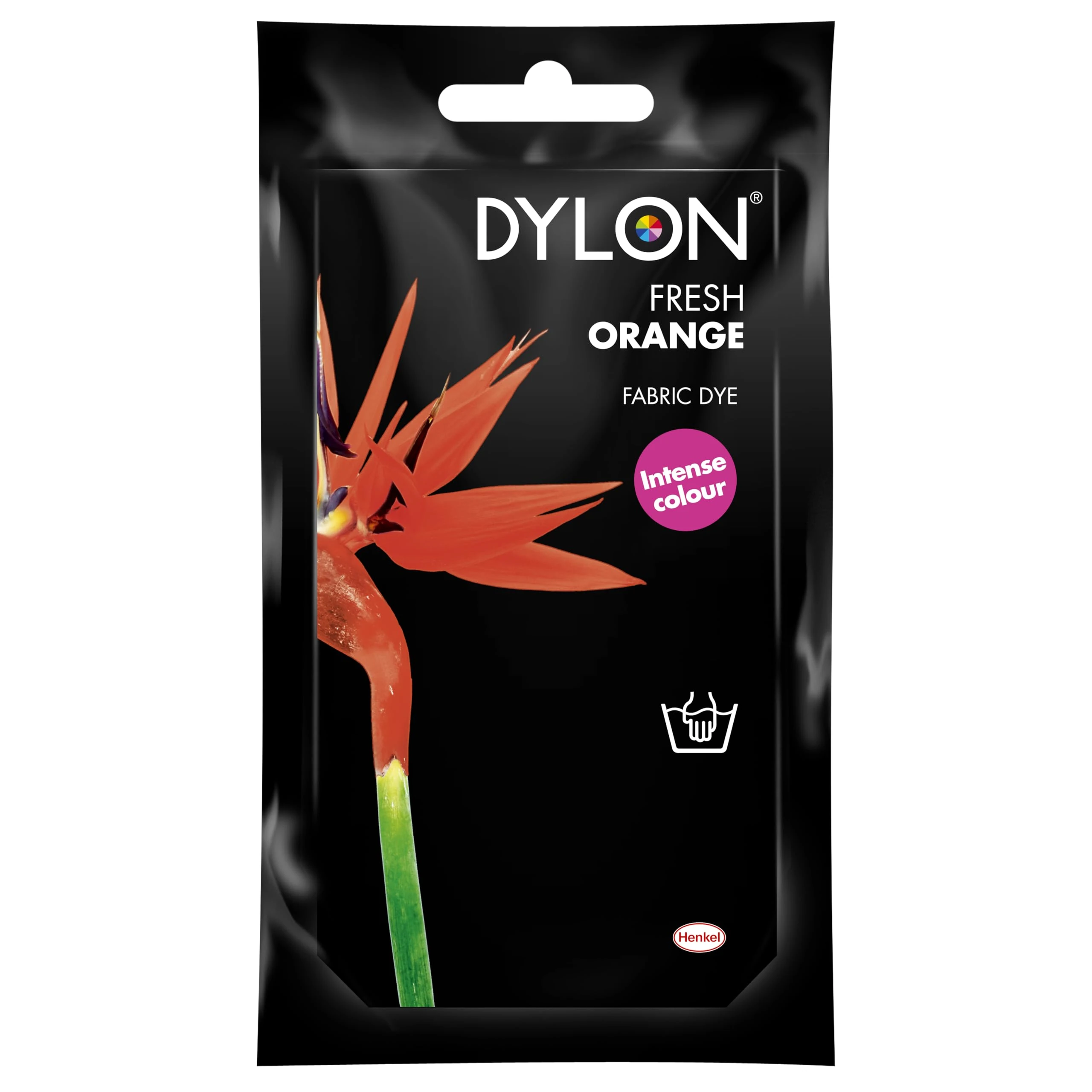 DYLON Hand Dye, Fabric Dye Sachet for Clothes, Soft Furnishings and Projects, 50 g - Fresh Orange