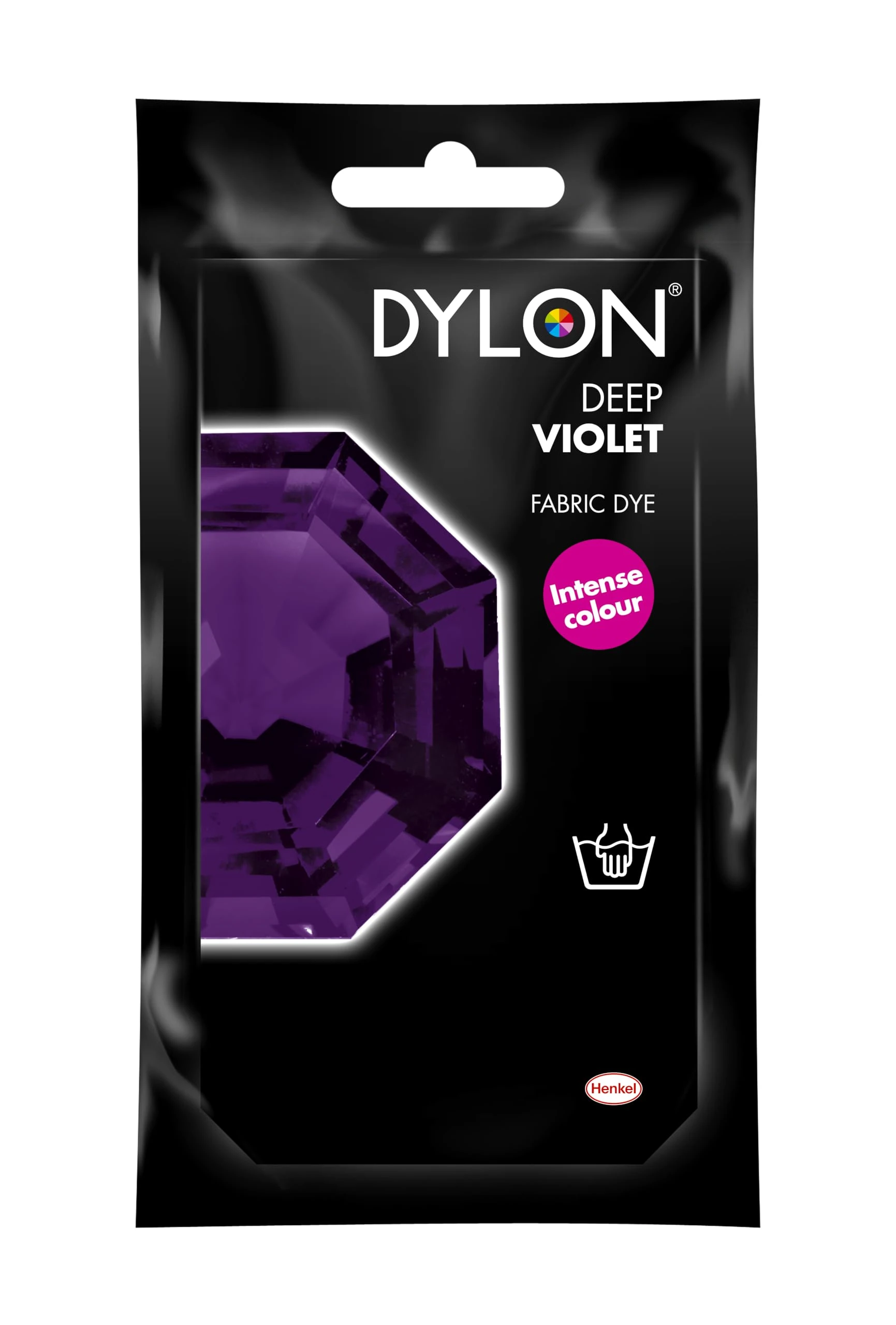 DYLON Hand Dye, Fabric Dye Sachet for Clothes, Soft Furnishings and Projects, 50 g - Deep Violet