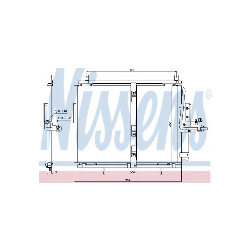 Nissens 94377 Condenser, air conditioning