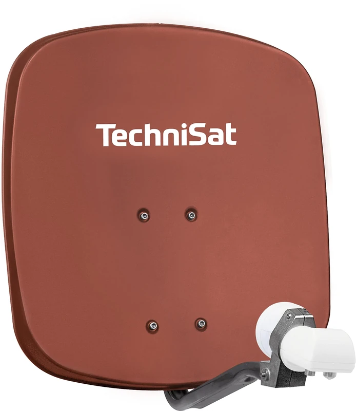 Technisat Digidish 45 Satellite Dish 45cm with Mounting and Dual LNB - Red