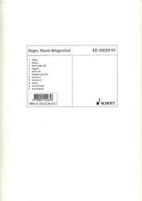 Mariä Wiegenlied (Berceuse pour l'Enfant Jésus op. 76, n° 52): aus "Schlichte Weisen". op. 76/52. soprano and chamber orchestra. Jeu de parties. - Image 1
