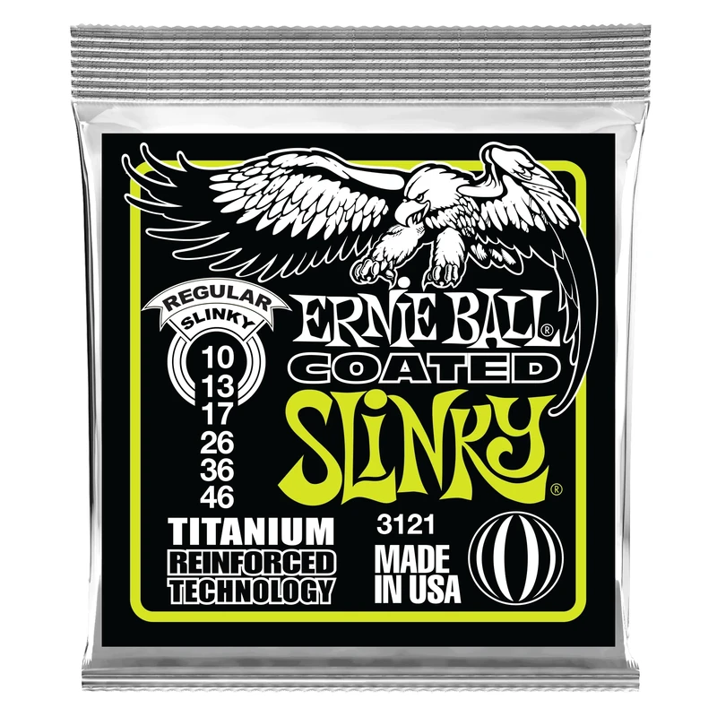 Ernie Ball Regular Slinky Coated Titanium RPS Electric Guitar Strings - 10-46 Gauge