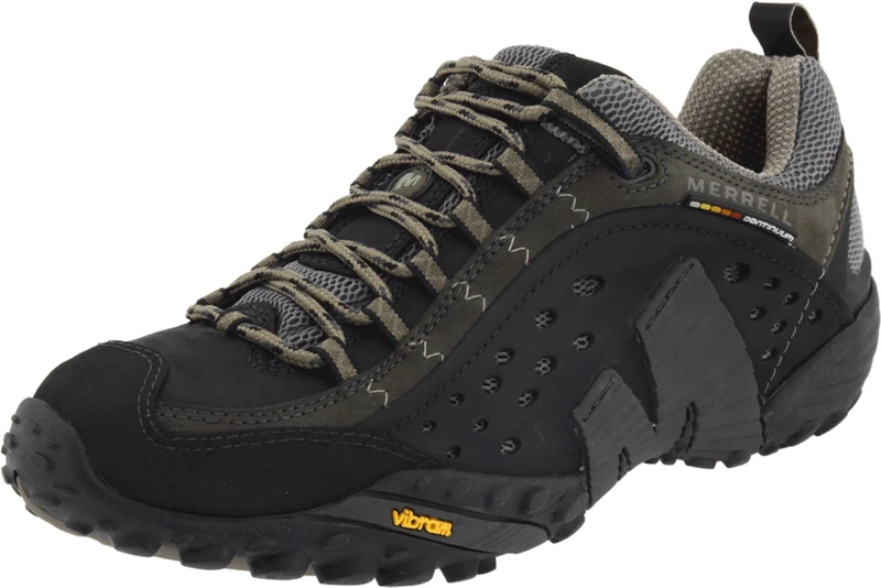 Merrell Men's Intercept Walking Shoe, Smooth Black, 12.5