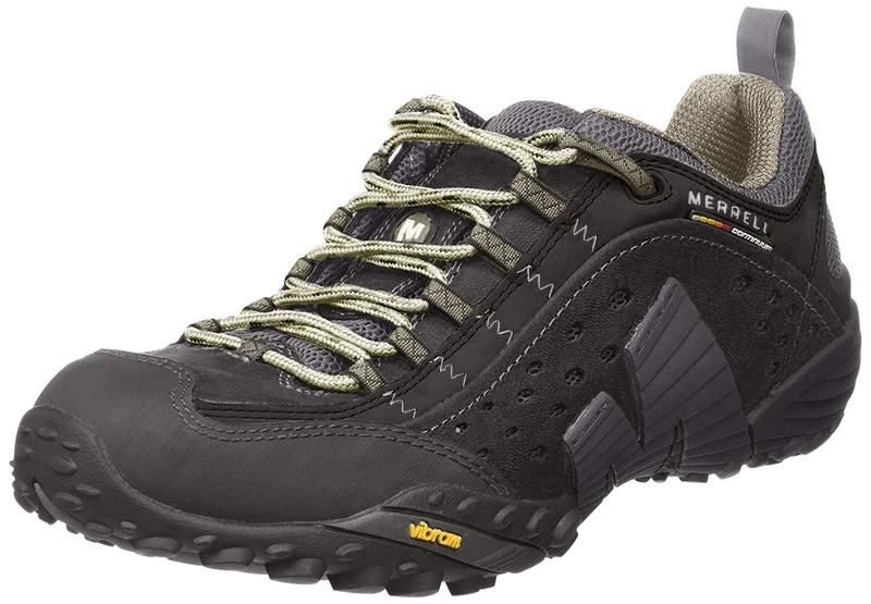 Merrell Men's Intercept Walking Shoe, Smooth Black, 14