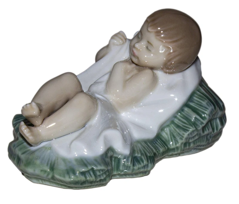 LLADRÓ Baby Jesus Nativity Figurine-Ii. Porcelain Figure Figure.