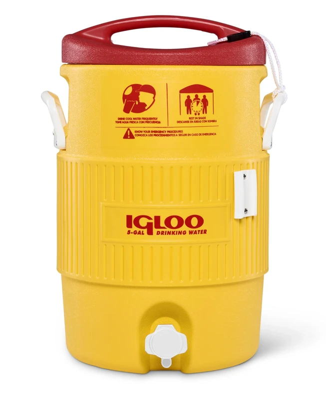 Igloo 385-451 400 Series Coolers, 5 gal, Red/Yellow - Image 1