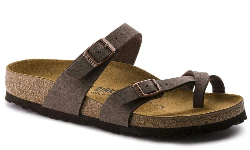 Birkenstock MAYARI Birko-Flor Nubuck, Women’s Flip Flop Sandals, Brown (Mocca), 2.5 UK (35 EU)