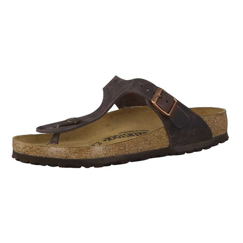 Birkenstock GIZEH Greased leather, Women's Sandals, Habana, 4.5 UK (37 EU)