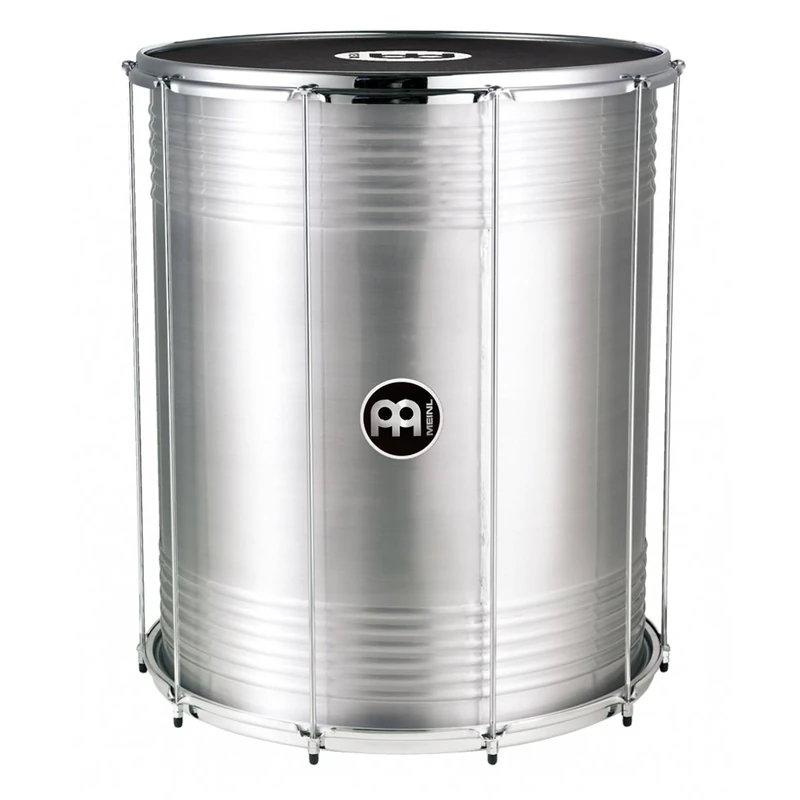Meinl Percussion Traditional Aluminum Surdo - Medium-Large Samba Drum - 18-inch Diameter - 22-inch Height - Aluminum, Silver (SU18)