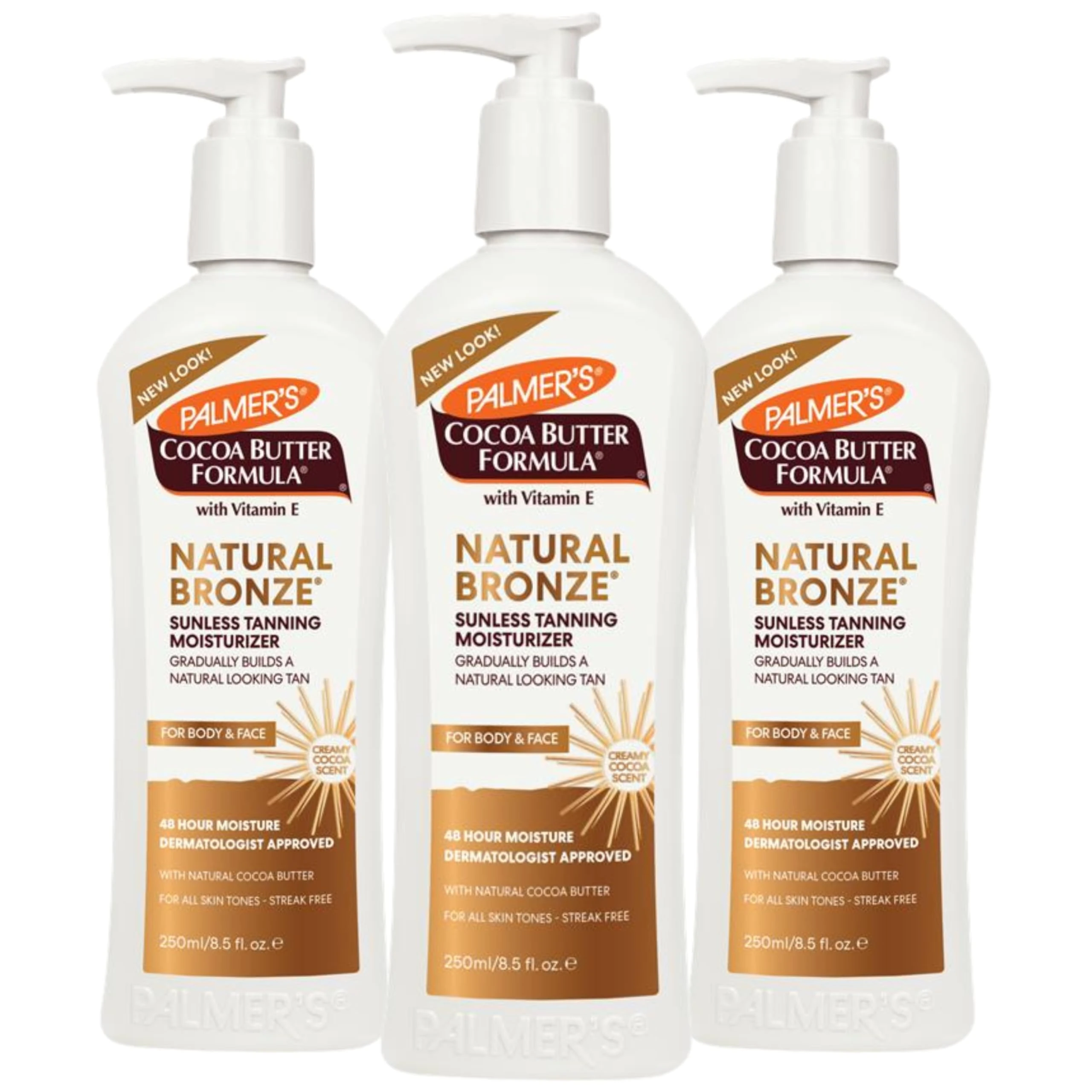 Palmer's, Cocoa Butter Formula, with Vitamin E, Natural Bronze Body Lotion, 8.5-Ounce Bottles (Pack of 3)