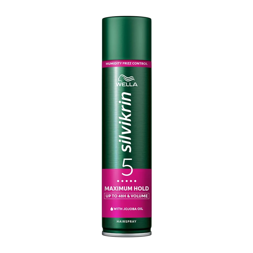 WELLA Silvikrin Hairspray, Maximum Hold, 400 ml (Pack of 1)