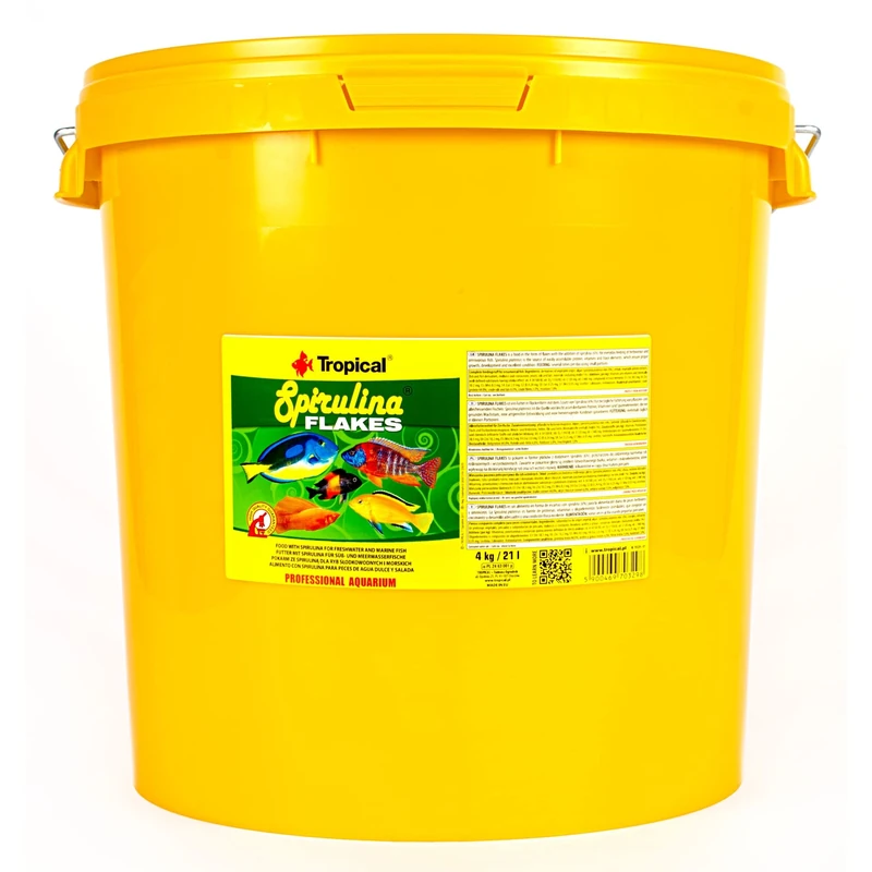 Tropical Spirulina Flakes 4kg - Food for Herbivorous Fish