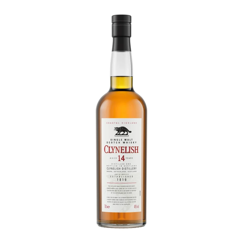 Clynelish 14 Year Old Single Malt Scotch Whisky | 46% vol | 70cl | Coastal Highland Whisky with Island Style | Single Malt Whisky | Best Served Neat | Long Finish