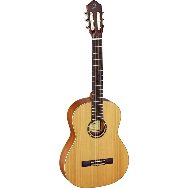 Ortega Guitars 4/4 Classical Guitar – Slim Neck – Family Series Pro – Including Gig Bag – Solid Canadian Red Cedar, Mahogany, Natural (R131SN)