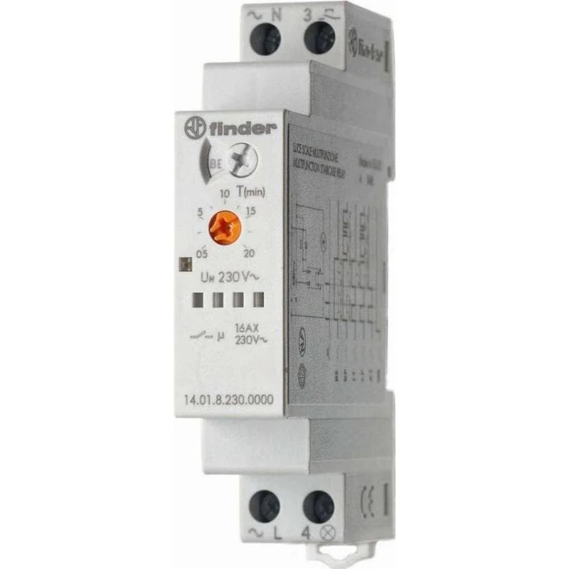 finder Series 14 MF Staircase Light Automatic 1S/16A 0.5 to 20 min