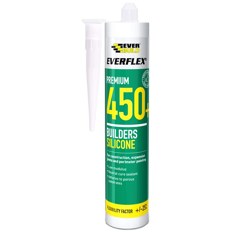 Everbuild Everflex 450 Premium+ Silicone Sealant - 300ml White