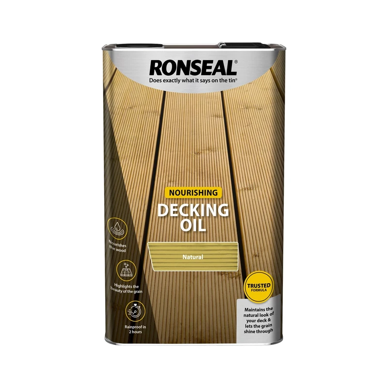 Ronseal Decking Oil Natural 5 Litre RSLDOCL5L