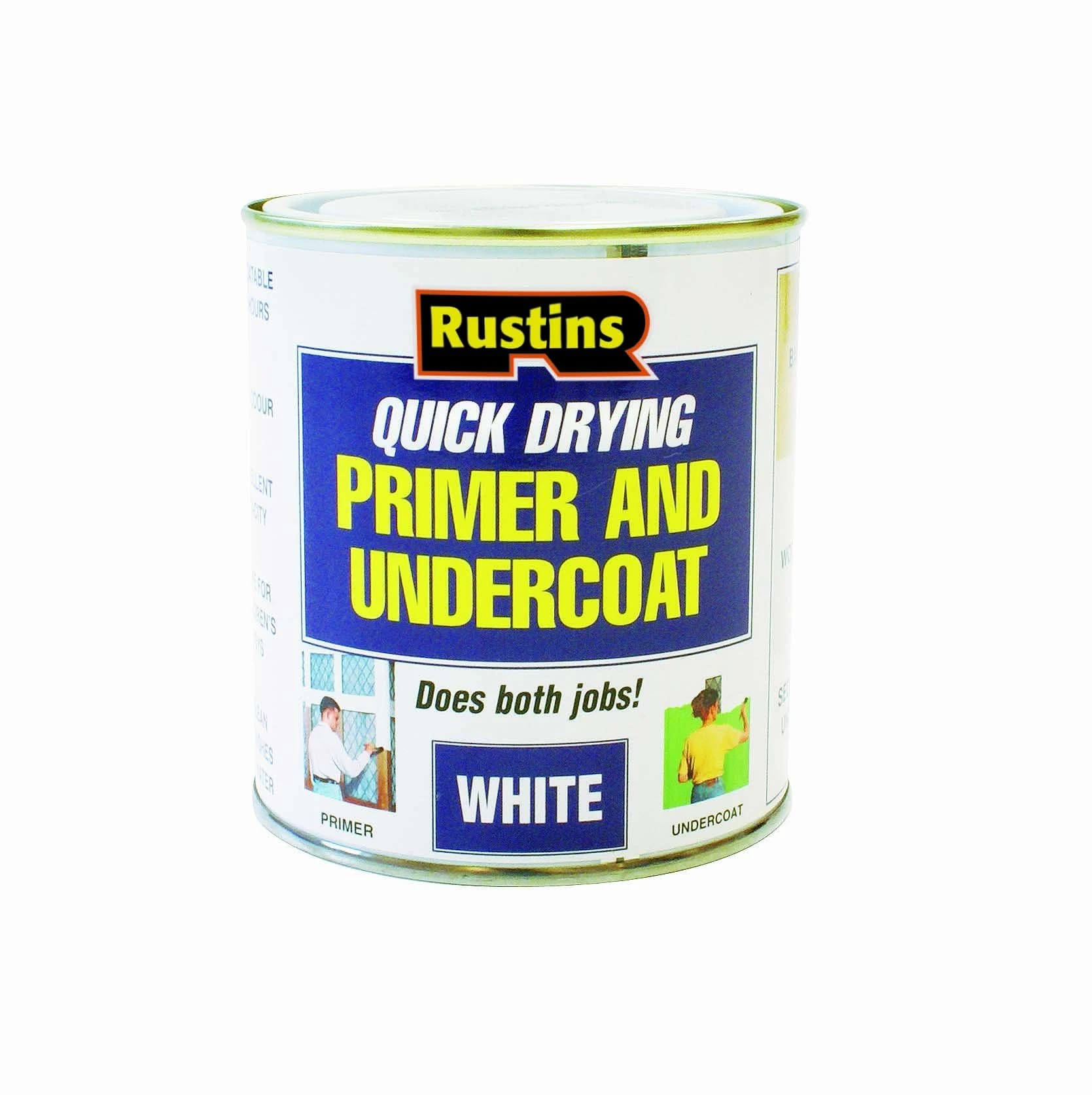 RUSTINS WHPU500 500ml Quick Dry Primer Undercoat - White