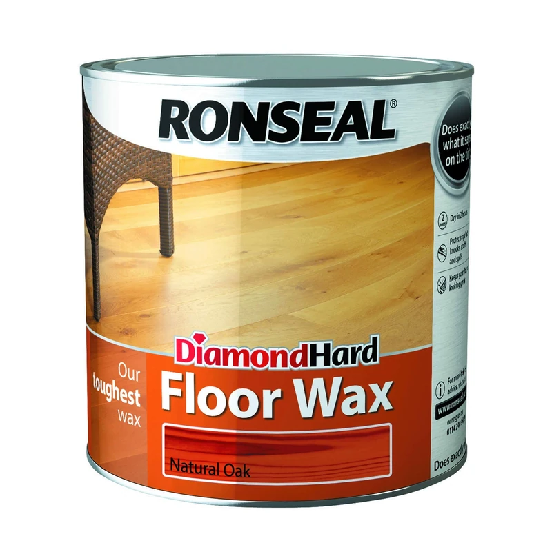 Ronseal Diamond Hard Floor Wax Natural Oak 2.5L