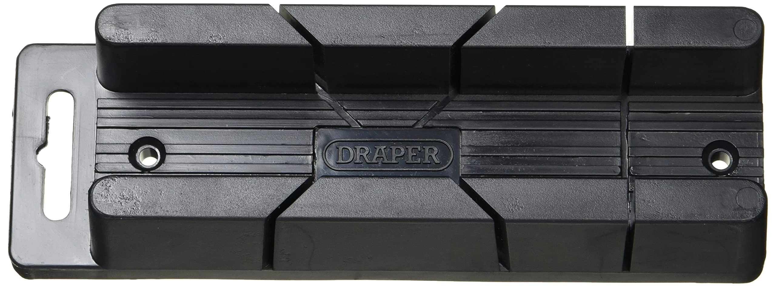 Draper Mini Mitre Block | 200mm x 35mm x 50mm Mitre Box |45° and 90° Angle Precision Cutting Box| Moulded Coving Miter Tool | Small Scale | 48677, Black