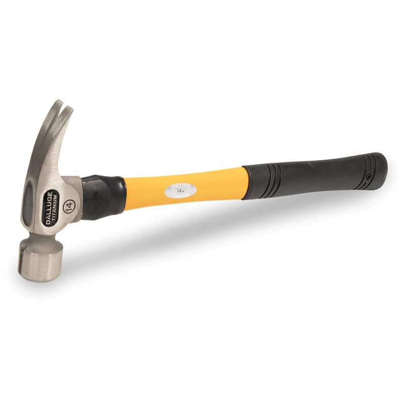 Vaughan DALLUGE Titanium Hammer, 14 oz, Milled Face, Magnetic Nail Holder, VN07172