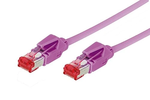 Tecline 71830M Category 6A Ethernet Patch Cable (S/FTP, PiMF, EIA/TIA, Class EA, 30 m) Heather Violet