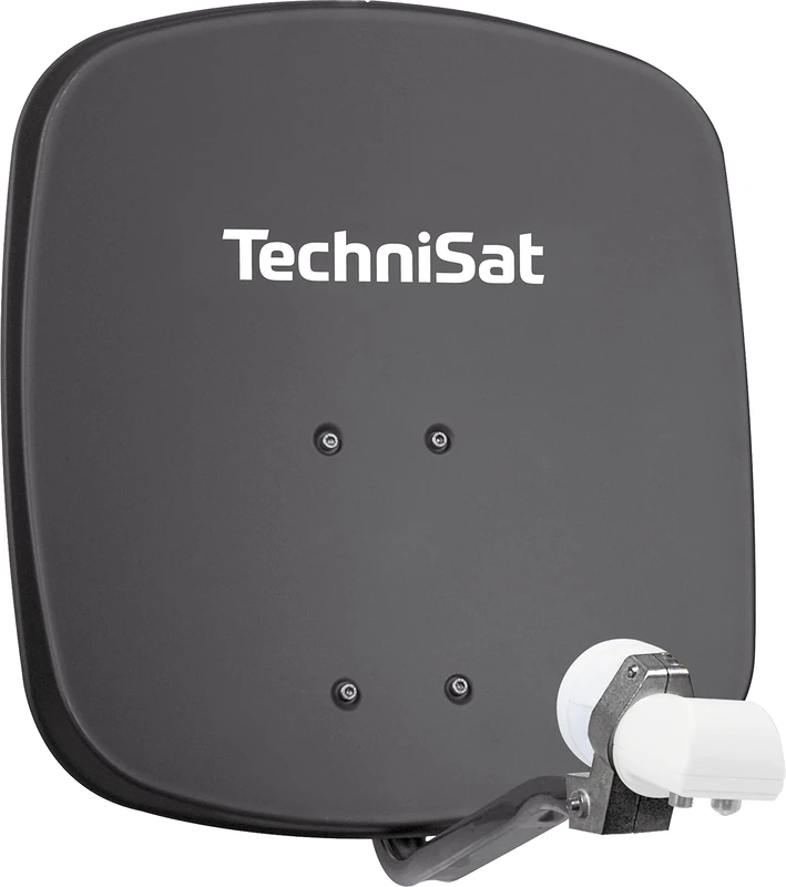 Technisat Digidish 45 Satellite Dish 45cm with Mounting and Dual LNB - Grey