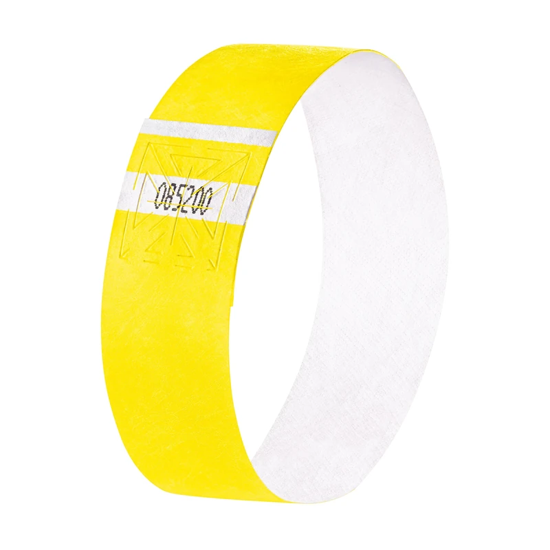 SIGEL EB223 Event Wristband, soft, 25.5 x 2.5 cm, neon Yellow, 520 Pieces - Image 1