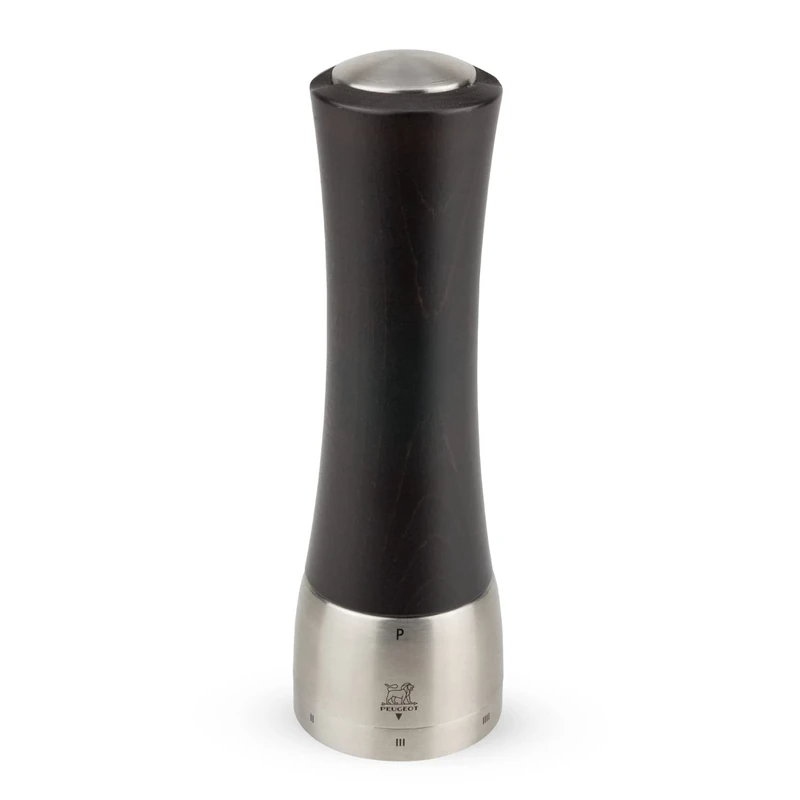 Peugeot - Madras u'Select Manual Pepper Mill - Adjustable Grinder - Stainless Steel & Beechwood, Chocolate, 21 cm