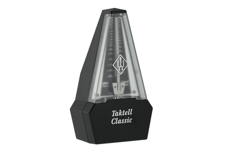 Wittner Metronome Taktell Classic Series 829 - Plastic casing - Without bell - Black/silver coloured - Mechanically wound - No batteries required - Made in Germany