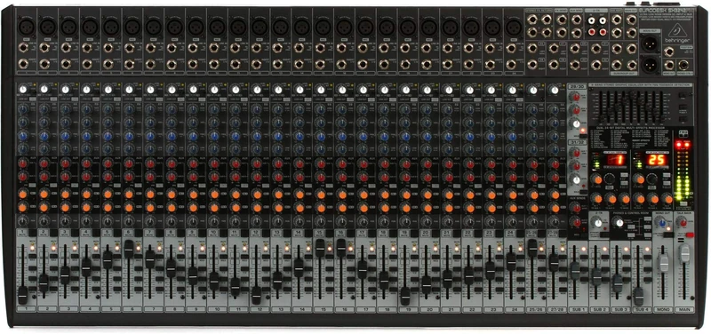 Behringer EURODESK SX3242FX Ultra-Low Noise Design 32-Input 4-Bus Studio/Live Mixer with XENYX Mic Preamplifiers, British EQ and Dual Multi-FX Processor