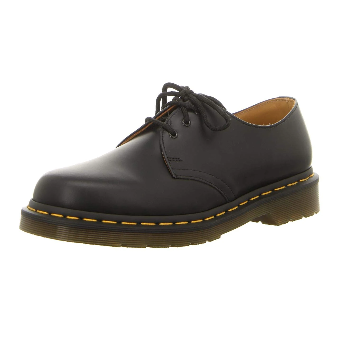 Dr. Martens 1461 Black Smooth Men Black Leather Shoes, Shoe Size:EUR 45