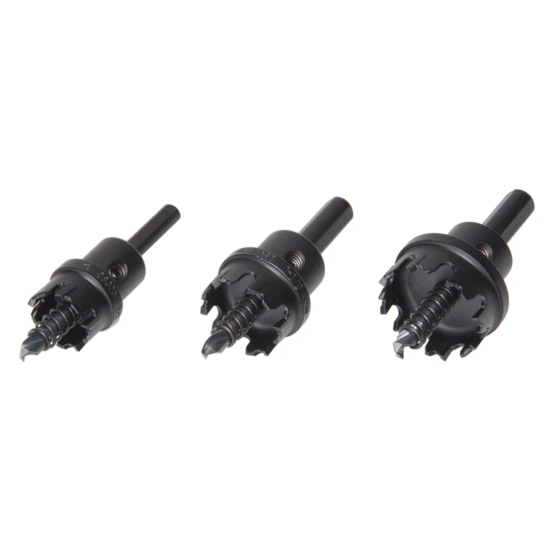 Greenlee 635 Hole Cutter Kit, 5 Pc, Tungsten Carbide, GREEN/BLACK