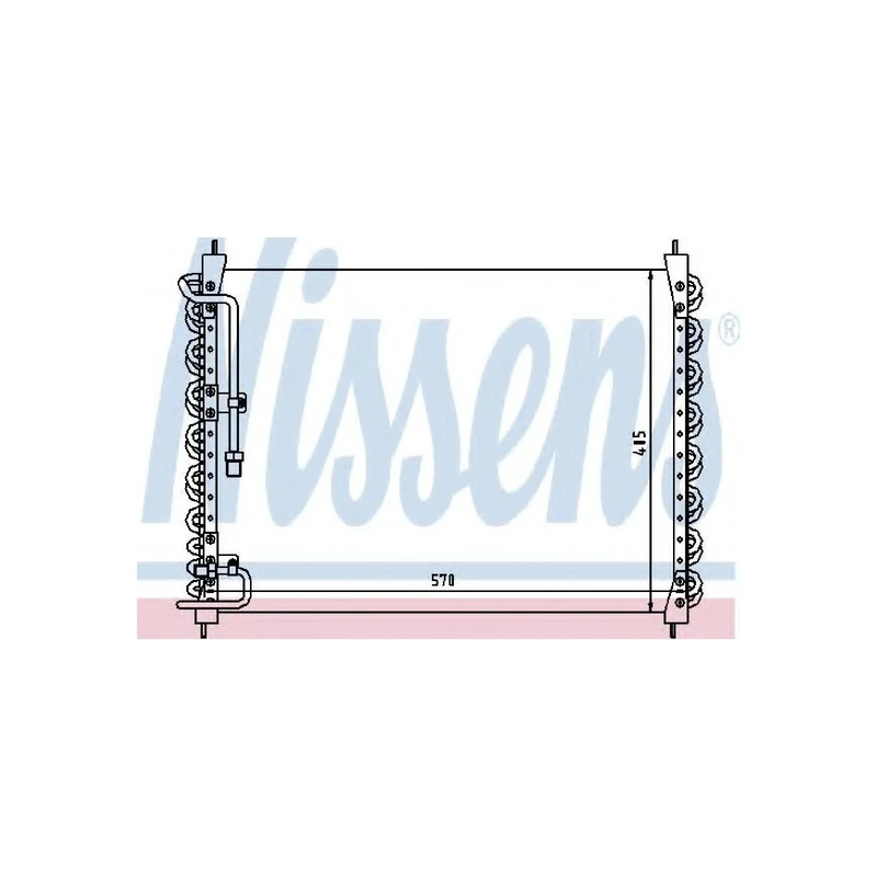 Nissens 94150 Condenser, air conditioning