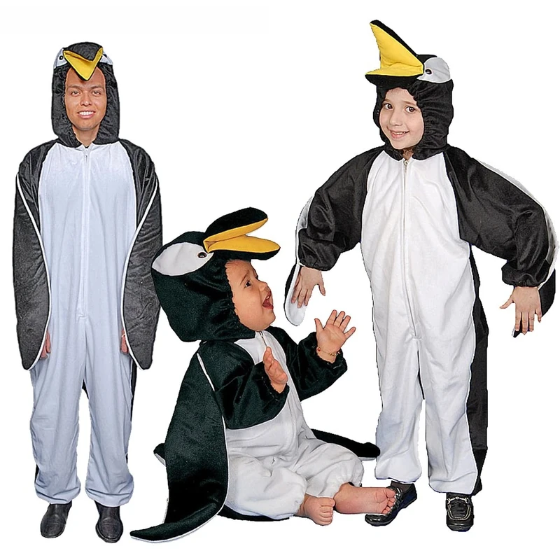 Dress Up America Adult Penguin jumpsuit Costume