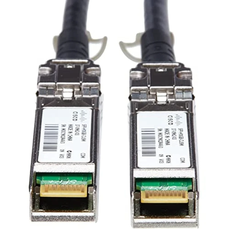 Cisco 10G Direct Attach Twinax SFP+ Cable, Passive, 30AWG Cable Assembly, 5 M, Grey, 5-Year Standard Warranty (SFP-H10GB-CU5M=)