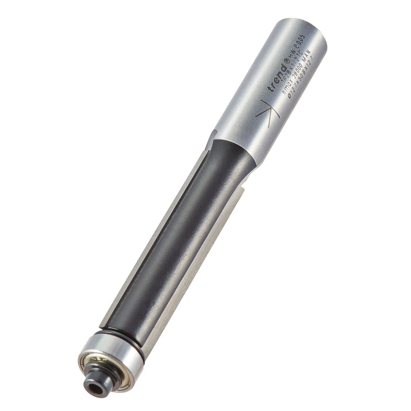 Trend Trade Guided Trimmer Router Cutter, 1/2 Inch Shank, 12.7mm Cut Diameter & 50mm Cut Length, Tungsten Carbide Tipped, TR28X1/2TC