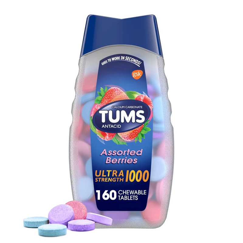 TUMS Ultra Strength Berries Antacid Chewable Tablets - 160 Count