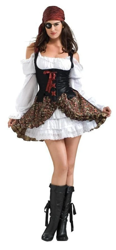 Rubie's 888609 Rubie's Official Buccaneer Babe Secret Wishes Adult Costume - Ladies Small