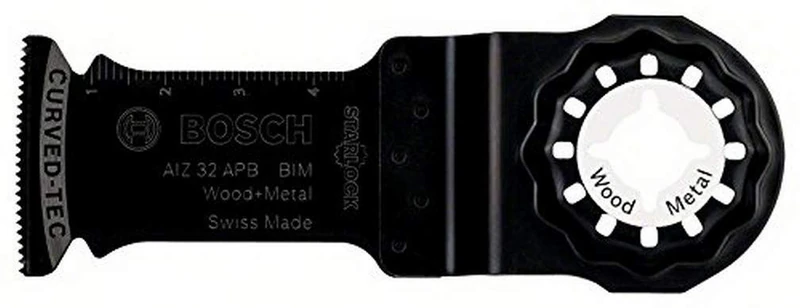 Bosch Professional 5x Plunge Cutting Saw Blade AIZ 32 APB (for Wood and Metal, 50 x 32 mm, Accessory Multitool)