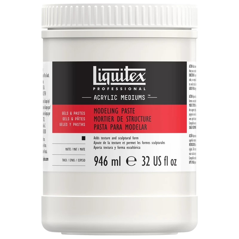 Liquitex Professional Acrylic Medium for Arcylic Paint, Modelling Paste, 946 ml